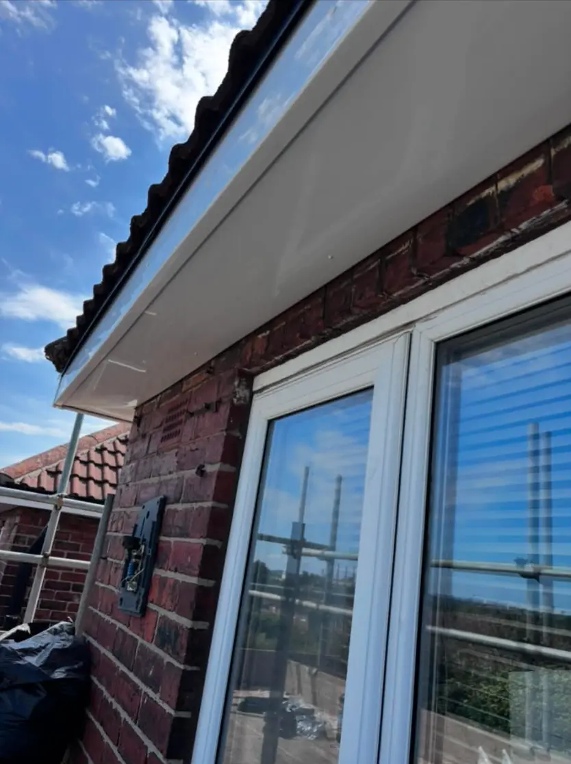 Fascia soffit and gutter installation finish in Yorkshire