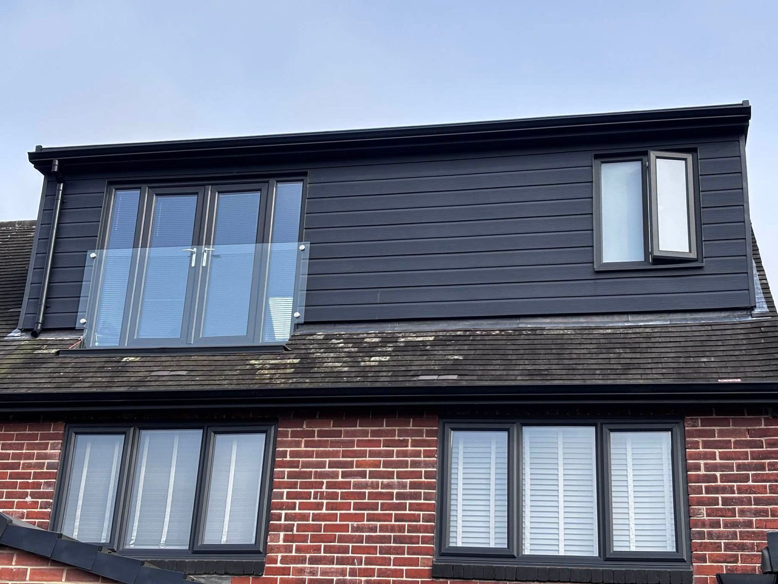 Seamless aluminium guttering installed on property in Yorkshire